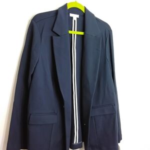 Charter Club Classic Navy Women's Blazer Jacket